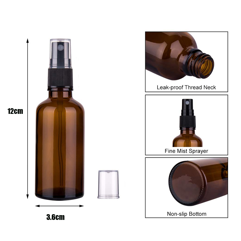 4 stücke 50ml Bernstein Glas S – Misting Bottle Fine Bewertung und Preis